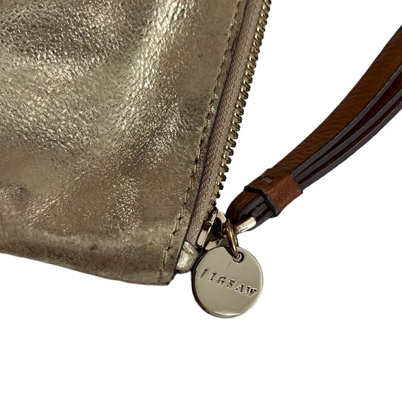 JIGSAW Golden Wristlet Wallet Pouch - Picture 3 of 7